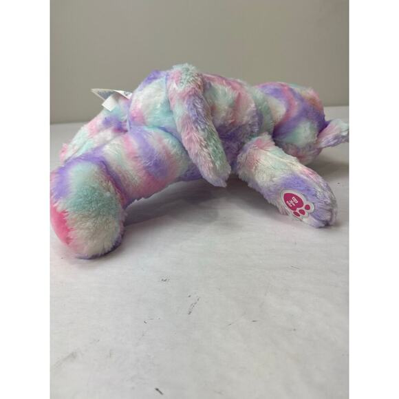 Build A Bear Pastel Swirl Kitty Cat 15" Pink Purple Blue Stuffie Stuffed Animal - Picture 5 of 8